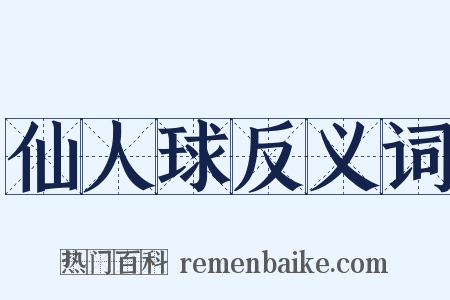 仙人球反义词是什么意思的图片